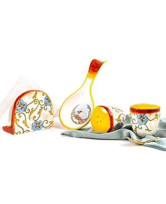 Euro Ceramica Duomo Kitchen Accessories, Set of 4