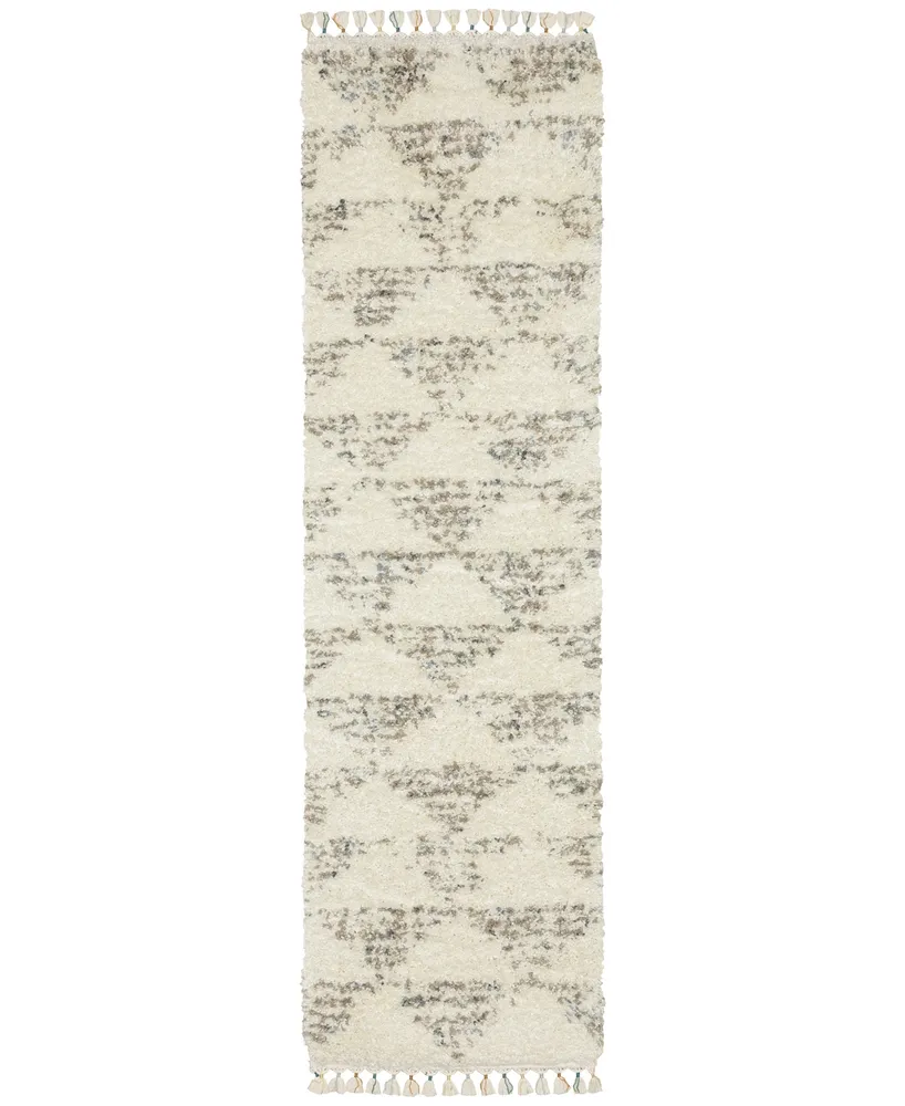 Jhb Design Vertical Shag VLS05A 2'3" x 7'6" Runner Area Rug