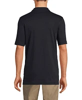 Lands' End School Uniform Men's Short Sleeve Interlock Polo Shirt