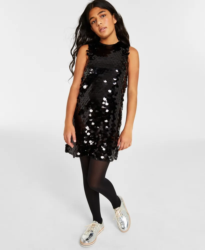 Buy Knee Length Sequin Dress for Girls Clothing Online @ Tata CLiQ