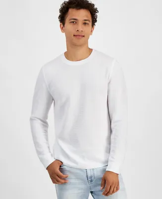 And Now This Men's Regular-Fit Ribbed-Knit Long-Sleeve T-Shirt