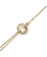 Olivia Burton 18K Gold-Plated Crystal Interlink Bracelet - Gold