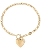 Olivia Burton 18K Gold-Plated Knot Heart Bracelet - Gold