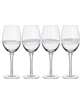 Fitz and Floyd Organic Band 14.5-oz White Wine Glasses 4-Piece Set