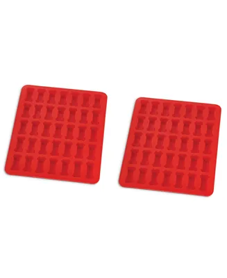 Mrs. Anderson's Baking Set of 2 Dog Biscuit Mold, Non-Stick European-Grade Silicone