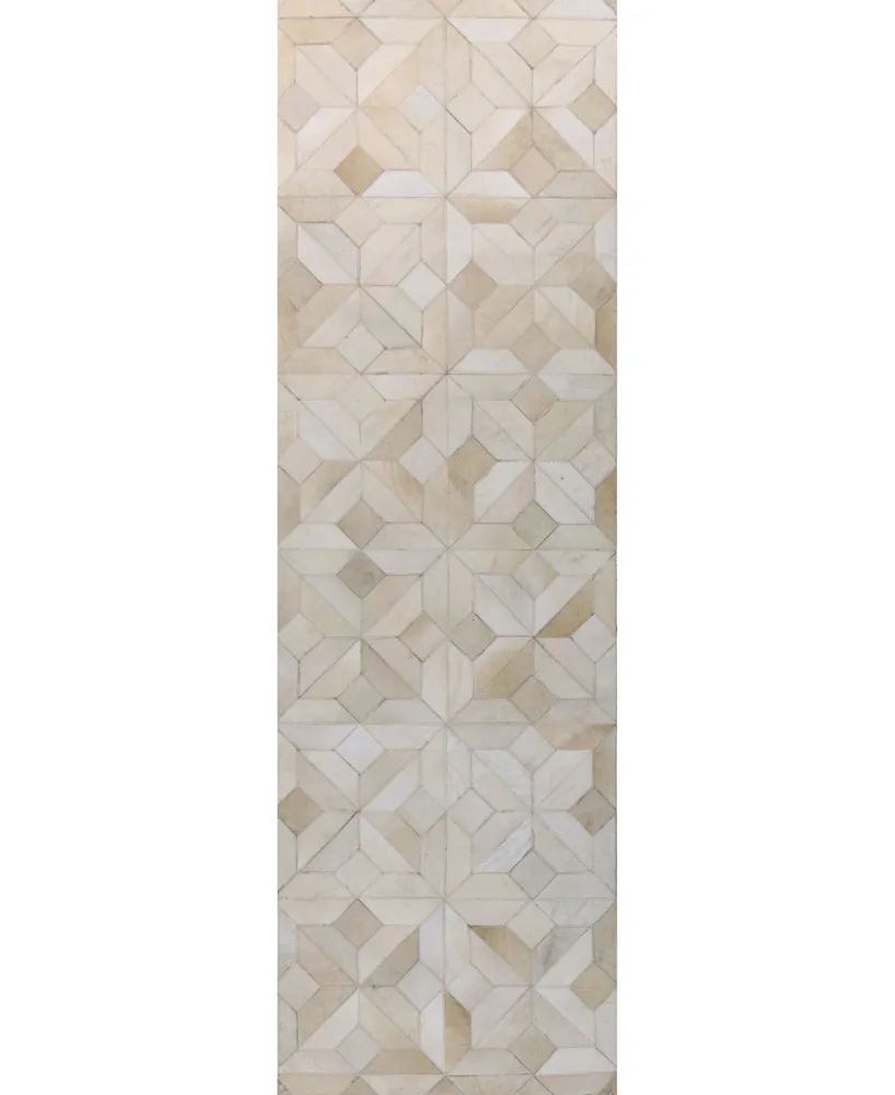 Closeout! Bb Rugs Cowhide CWH40 2'6" x 8' Runner Area Rug