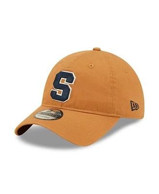 Men's New Era Khaki Syracuse Orange Core Classic 2.0 9TWENTY Adjustable Hat