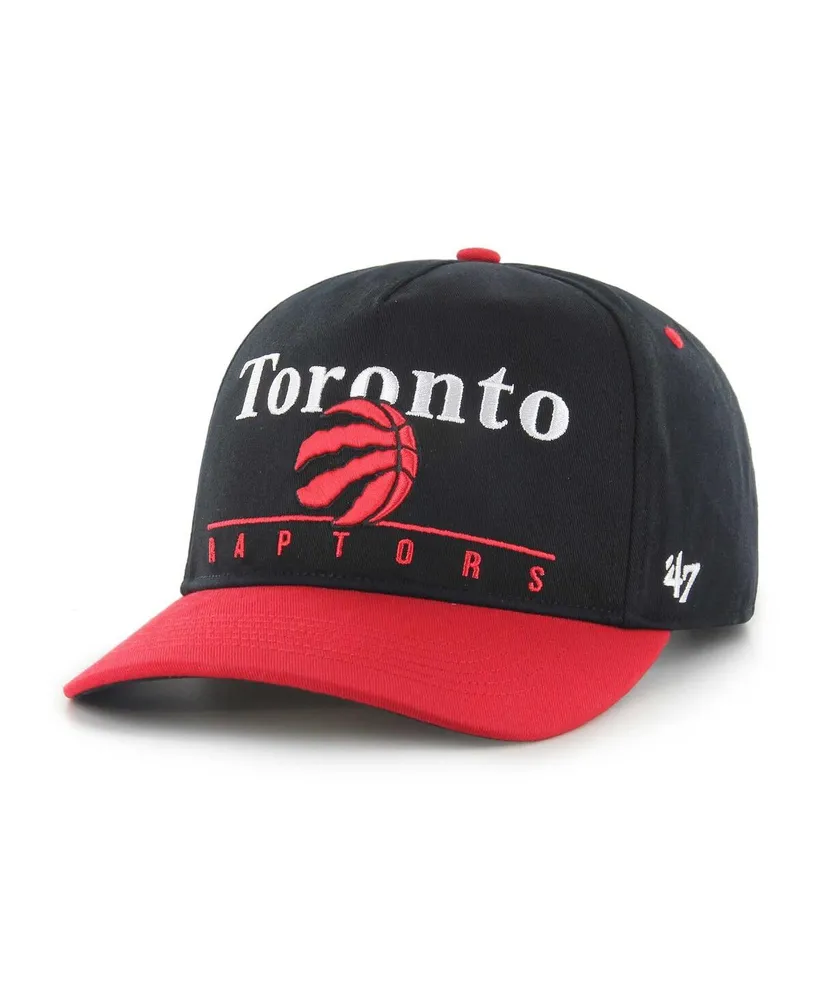 Men's '47 Brand Black, Red Toronto Raptors Super Hitch Adjustable Hat