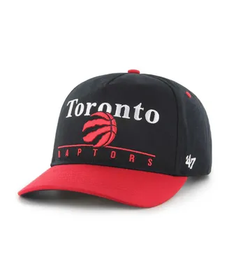 Men's '47 Brand Black, Red Toronto Raptors Super Hitch Adjustable Hat