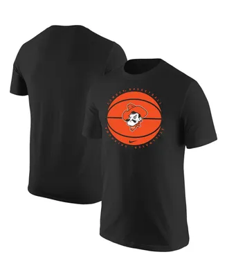 Men's Nike Black Oklahoma State Cowboys Basketball Logo T-shirt