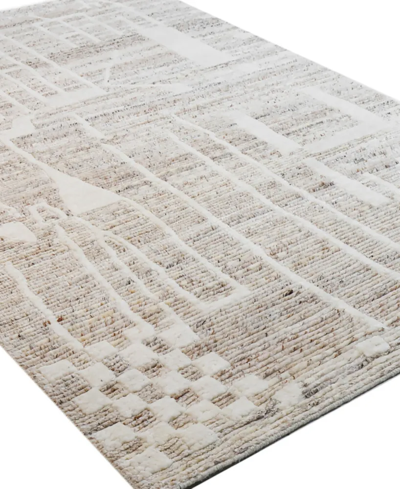 Bb Rugs Natural Wool NWL27 3'6" x 5'6" Area Rug