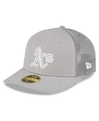 Men's New Era Gray Oakland Athletics 2023 On-Field Batting Practice Low Profile 59FIFTY Fitted Hat