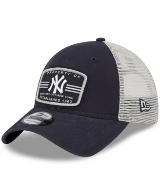 Men's New Era Navy New York Yankees Property Trucker 9Twenty Snapback Hat