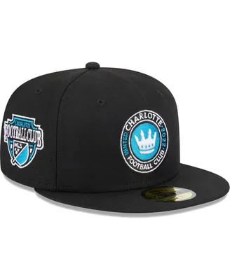 Men's New Era Black Charlotte Fc Patch 59Fifty Fitted Hat