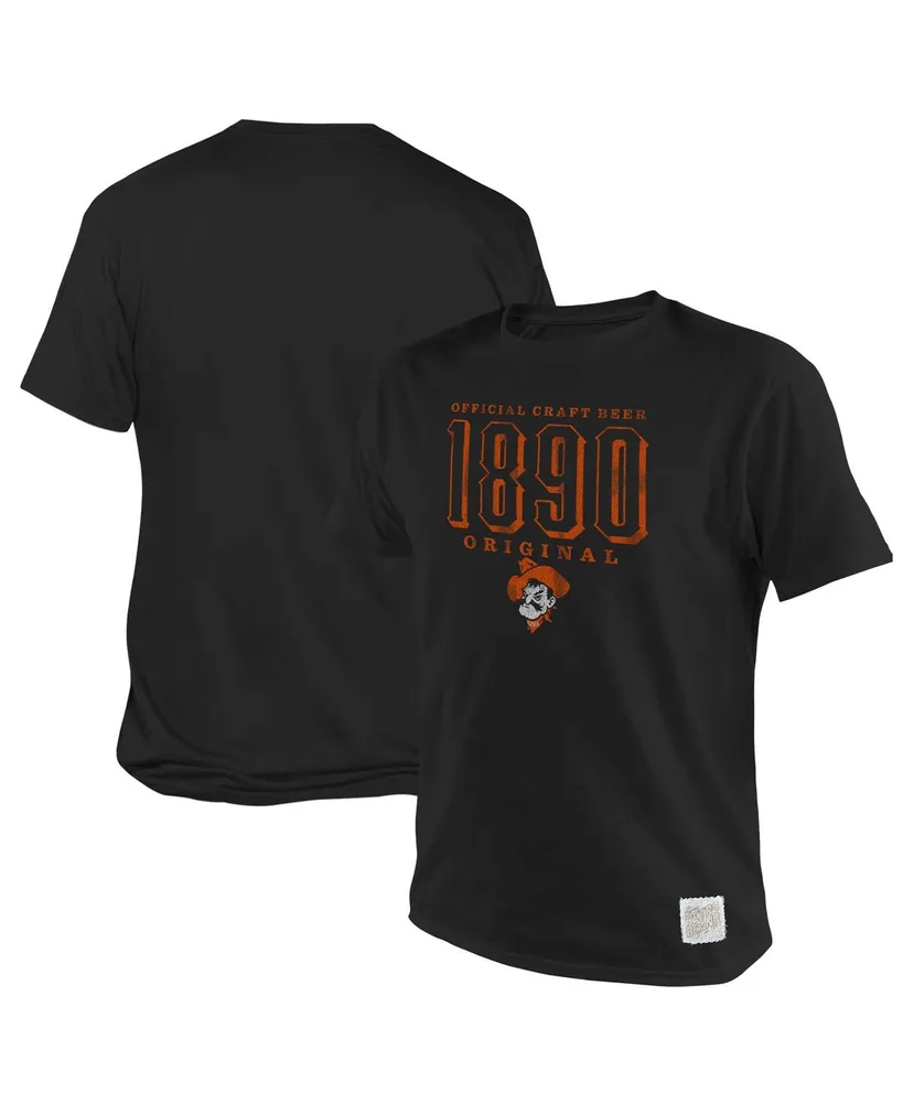 Men's Original Retro Brand Black Oklahoma State Cowboys 1890 Logo T-shirt