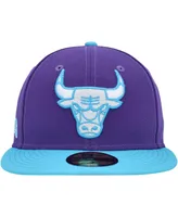 Men's New Era Purple Chicago Bulls Vice 59FIFTY Fitted Hat