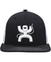 Men's Hooey Black, White Arc Trucker Snapback Hat