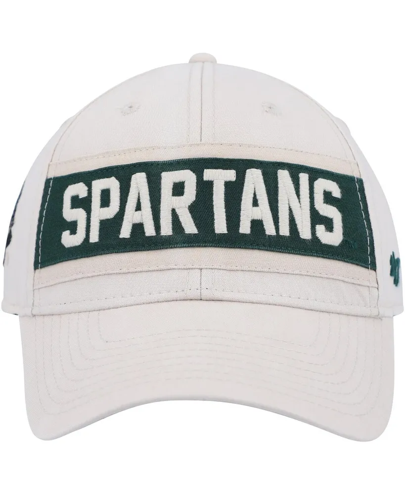 Men's '47 Brand Cream Michigan State Spartans Crossroad Mvp Adjustable Hat