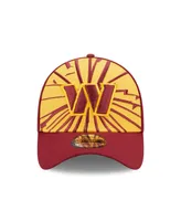 Men's New Era Gold, Burgundy Washington Commanders Shattered 39THIRTY Flex Hat