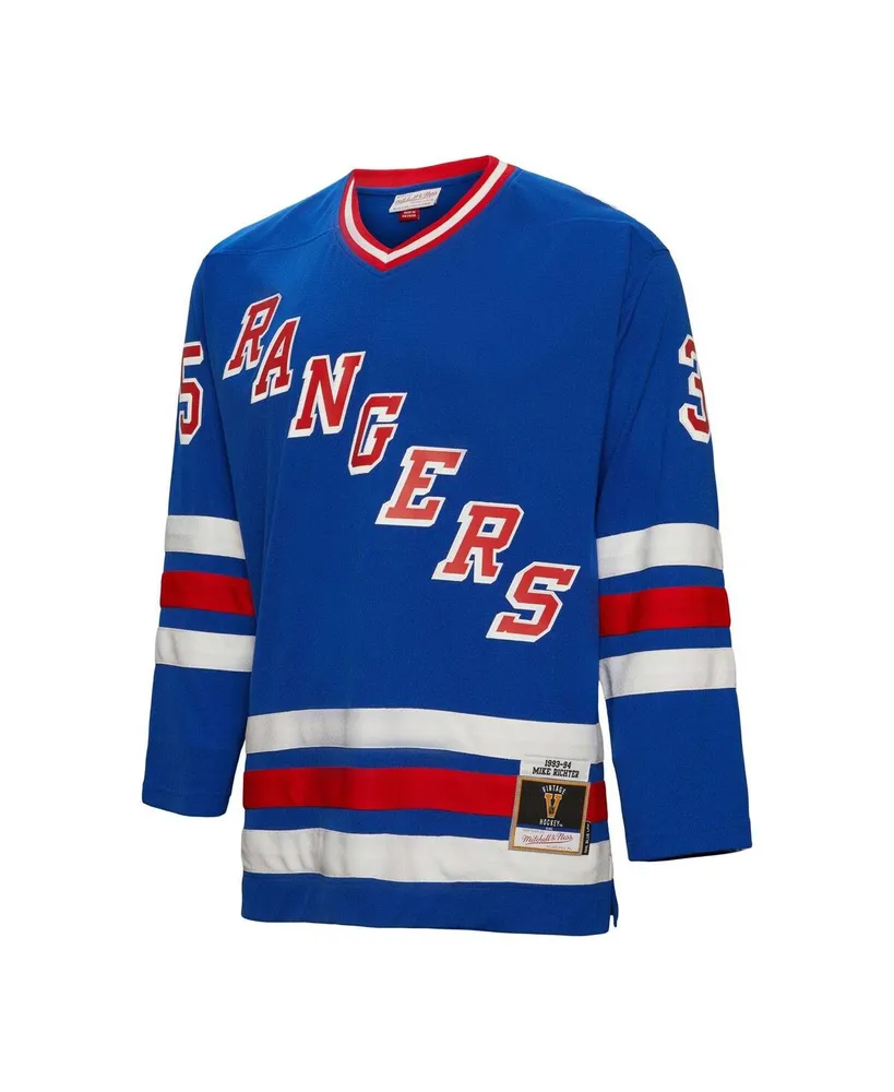 Men's Mitchell & Ness Mike Richter Blue New York Rangers 1993 Line Player Jersey