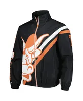 Men's Mitchell & Ness Black Texas Longhorns Exploded Logo Warm Up Full-zip Jacket