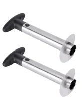 Cheer Collection Stainless Steel Pineapple Corer, 2 Pack