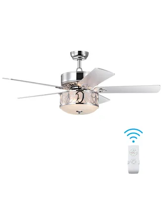 Costway 52'' Ceiling Fan W/Light Reversible Blade Adjustable Speed Remote Control