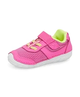 Stride Rite Little Girls Soft Motion Zips Runner Leather Sneakers