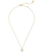 Kate Spade New York Gold-Tone Crystal Bouquet Toss Mini Pendant Necklace