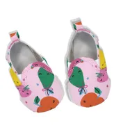 Lily & Jack Baby Girls Fruity Short Sleeved Romper and Shoes, 2 Piece Set