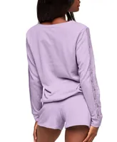 Adore Me Women's Alexia Sweatshirt & Short Loungewear Set