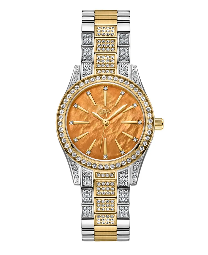 Jbw Women's Cristal Spectra Two-Tone Stainless Steel Diamond Watch, 28mm - Two