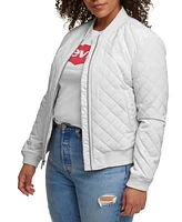 Levi's Plus Trendy Diamond Quilted Bomber Jacket