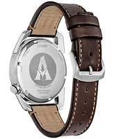 Citizen Eco-Drive Men's Avatar Brown Leather Strap Watch 42mm