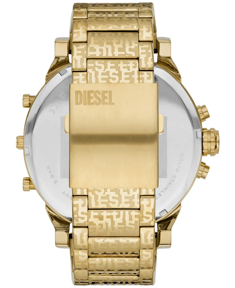 Diesel Men's Mr. Daddy 2.0 Quartz Gold-Tone Stainless Steel Watch 57mm