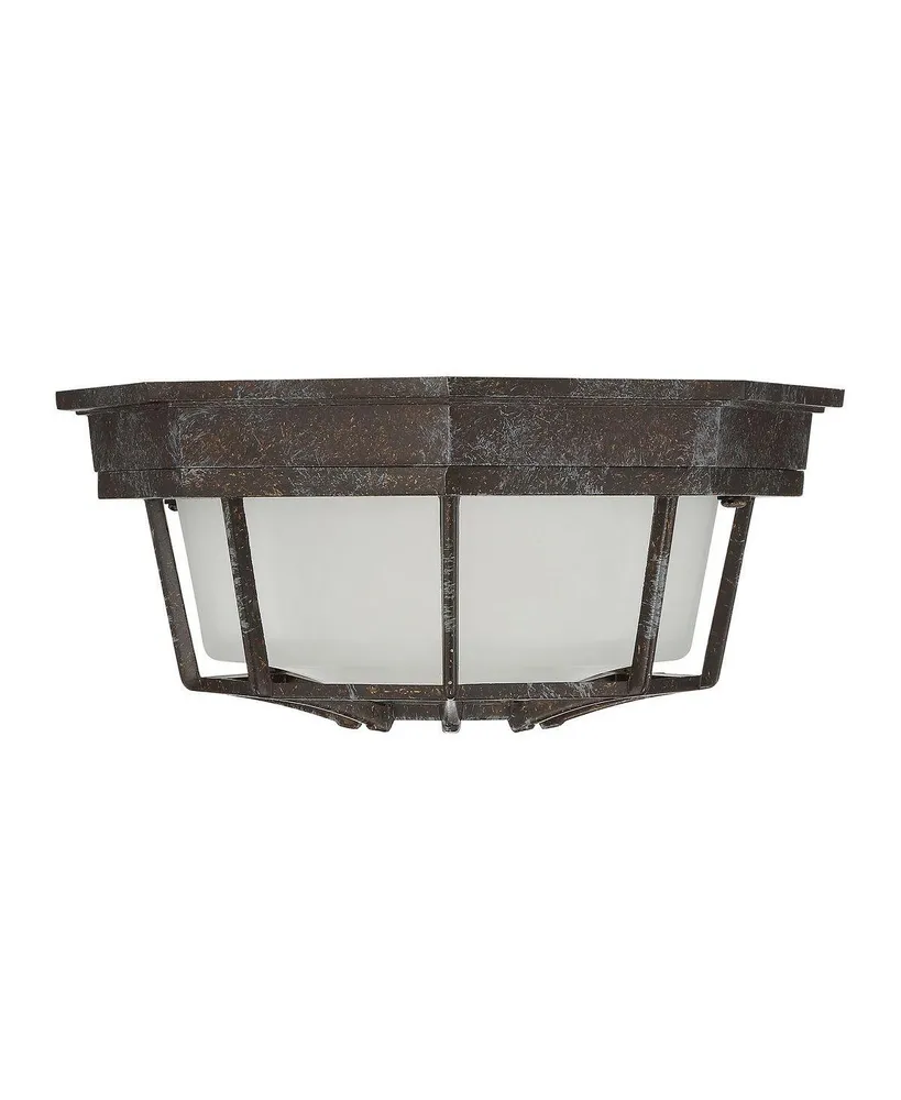 Savoy House 9" Outdoor Ceiling Light in Rustic Bronze