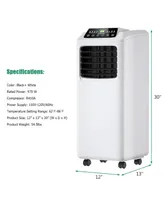 Costway 9,000 Btu Portable Air Conditioner & Dehumidifier Function Remote w/ Window Kit