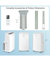Costway 9000BTU Portable Air Conditioner 3-in-1 Air Cooler Fan Dehumidifier w/ Remote