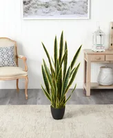 Nearly Natural 4' Sansevieria Artificial Plant