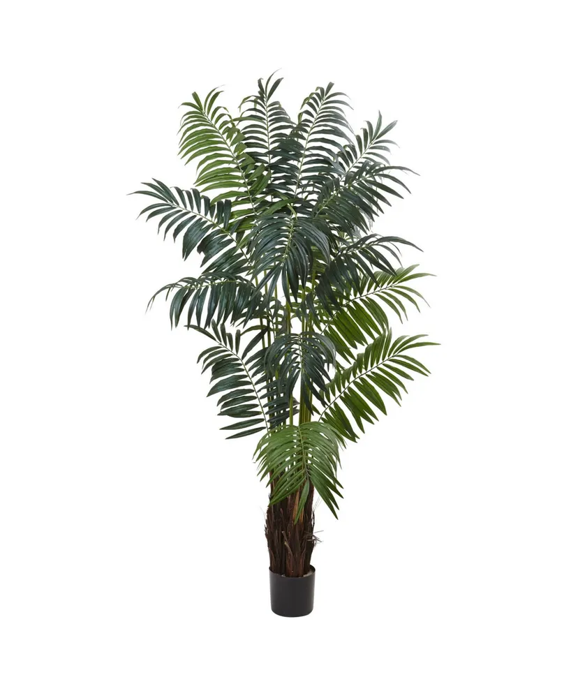 Nearly Natural 7.5' Bulb Areca Palm Tree