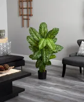 Nearly Natural 4' Dieffenbachia Plant - Real Touch