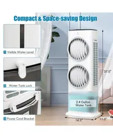 Costway 3-in-1 Evaporative Air Cooler w/ Fan &Humidifier Swamp Fan w/ 9H Timer Remote