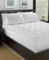 Ella Jayne Lofty 100 Cotton Plush Gel Fiber Filled Mattress Toppers