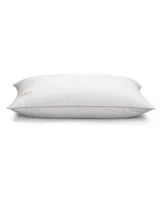 Pillow Gal White Goose Down Firm Density Side/Back Sleeper Pillow with 100% Certified Rds Down, and Removable Pillow Protector, Standard/Queen, White