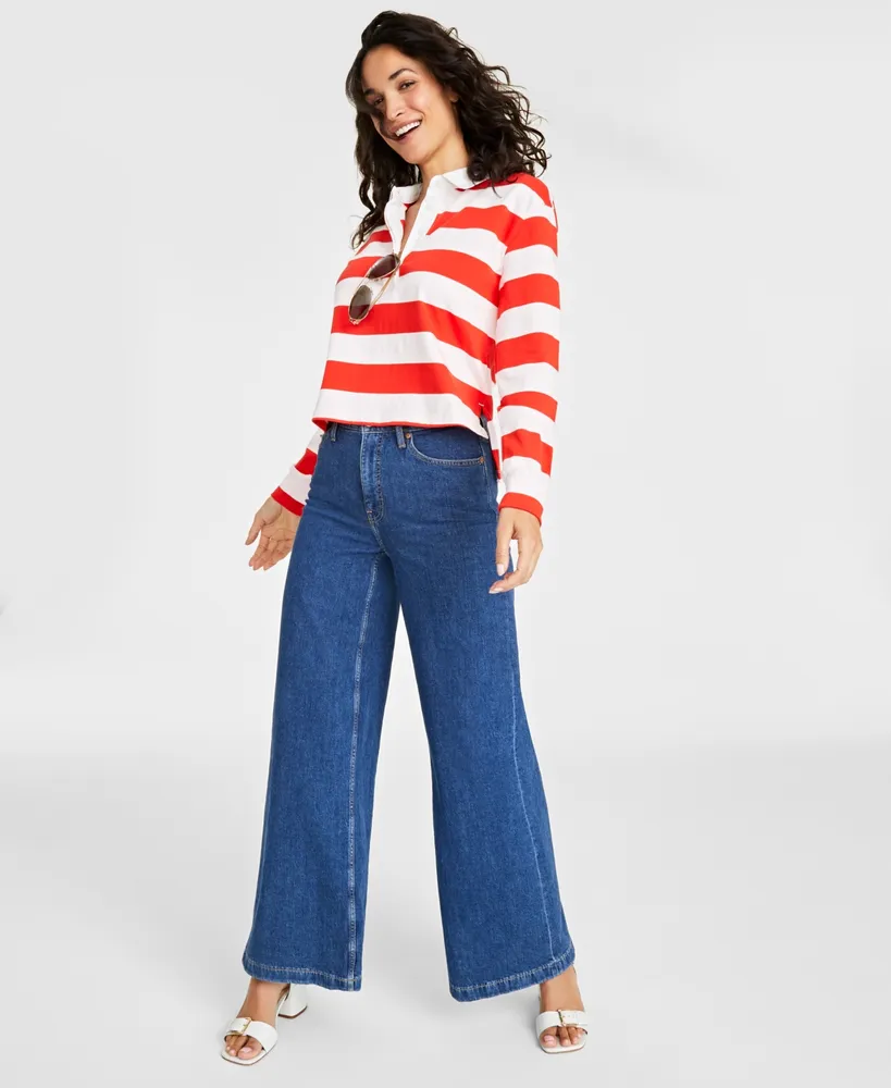 On 34th Women's High Rise Utility Cargo Jeans, Created for Macy's