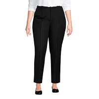 Lands' End Plus High Rise Bi Stretch Pintuck Pencil Ankle Pants