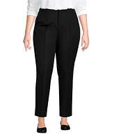 Lands' End Plus High Rise Bi Stretch Pintuck Pencil Ankle Pants