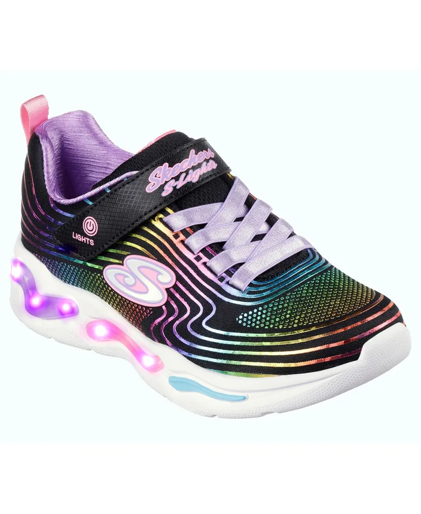 Little Girls S Wavy Beams Stay-Put Light-Up Casual Sneakers from Finish Line | Plaza Las Americas