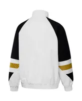 Men's adidas White Juventus Football Icon Raglan Quarter-Zip Top