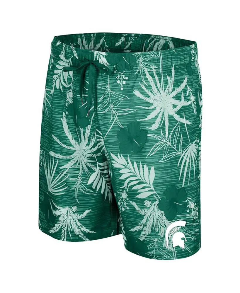 Men's Colosseum Green Michigan State Spartans What Else is New Swim Shorts